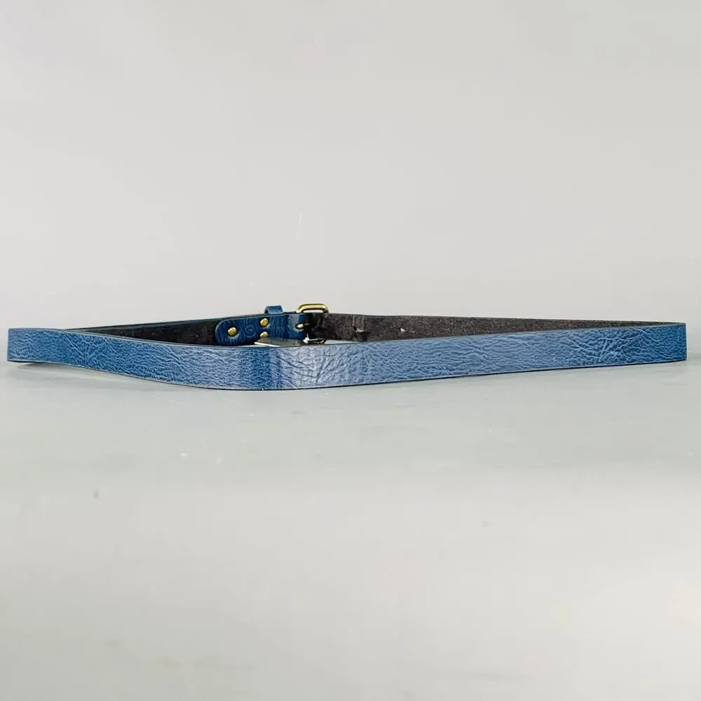 SCOTCH AND SODA Size 38 Blue Leather Belt